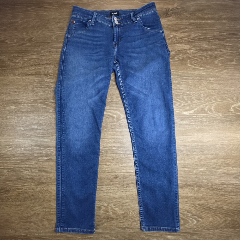 HUDSON Collin Skinny Crop Jeans Women's 29 Dark Wash Blue Designer Classic Y2K